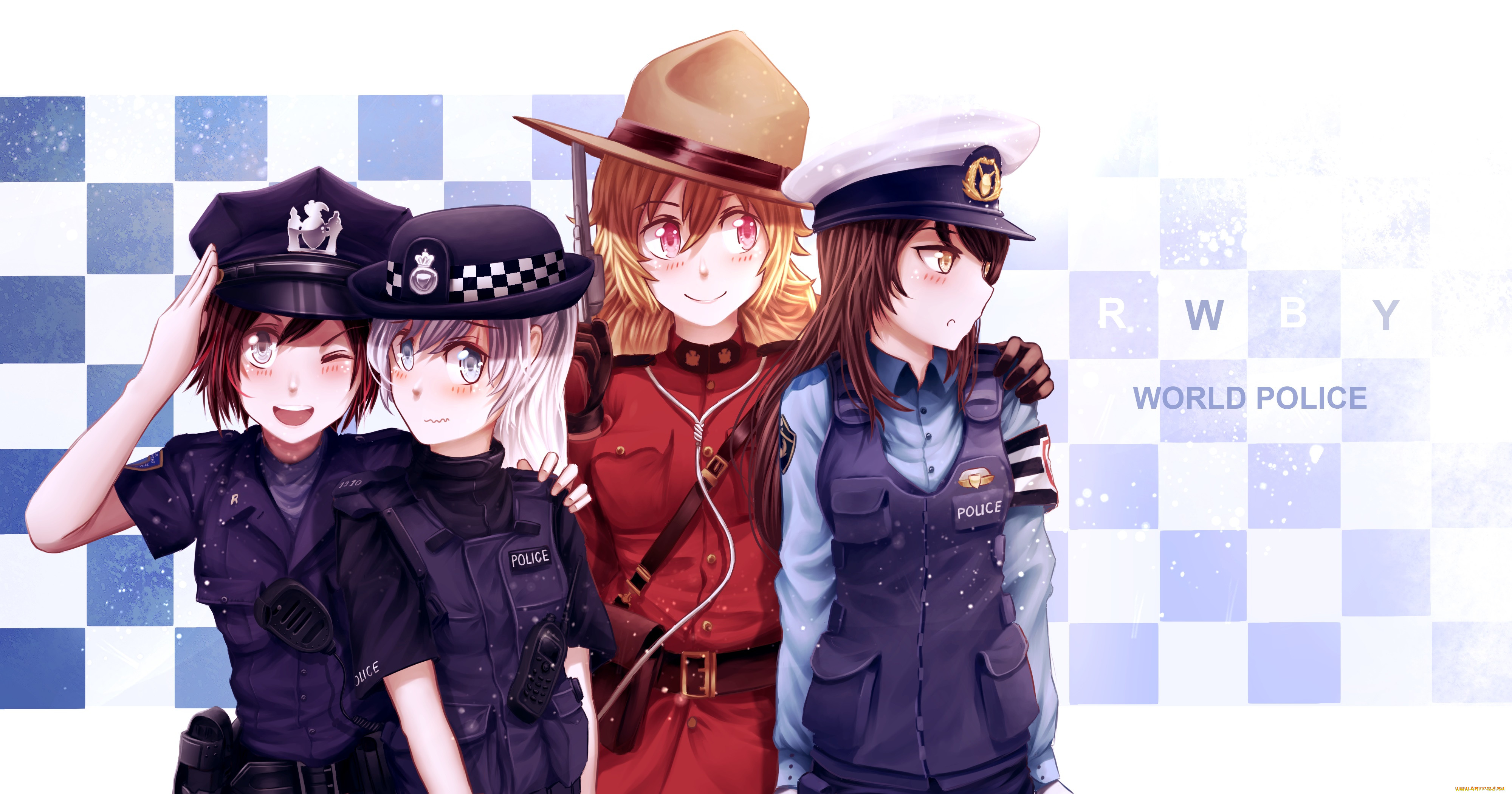 Аниме девочка полицейский